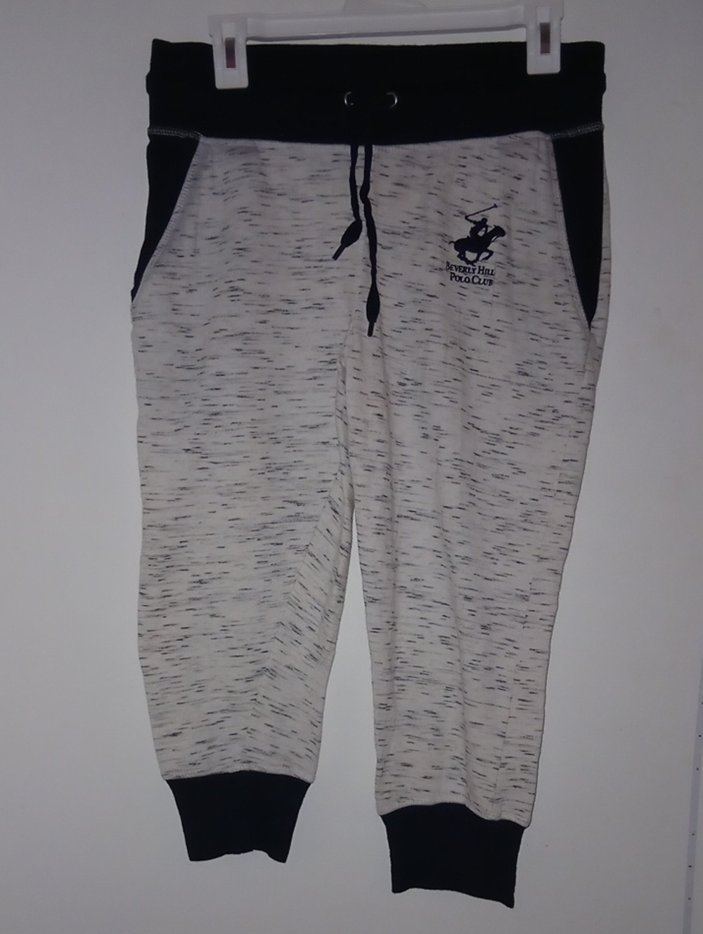 Beverly Hills Polo Club Black and Heather Gray Joggers Womens Size L